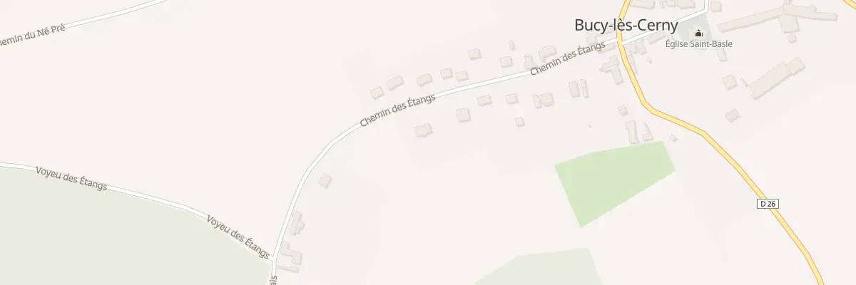 Plan du 15 Che des Etangs à Bucy-lès-Cerny
