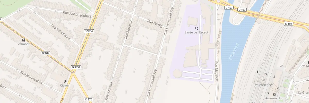 Plan du 52 Rue Emmanuel Rey à Valenciennes