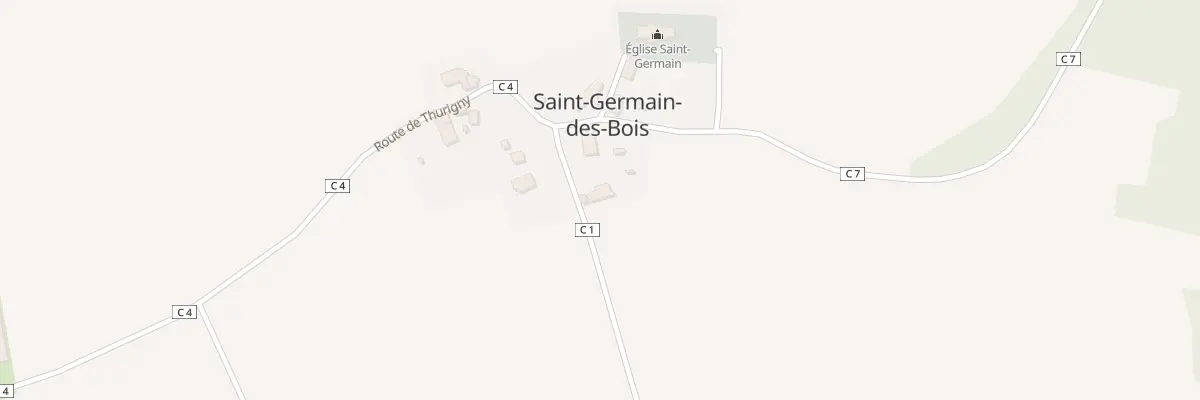 Plan du 1 Rue de Cervenon à Saint-Germain-des-Bois