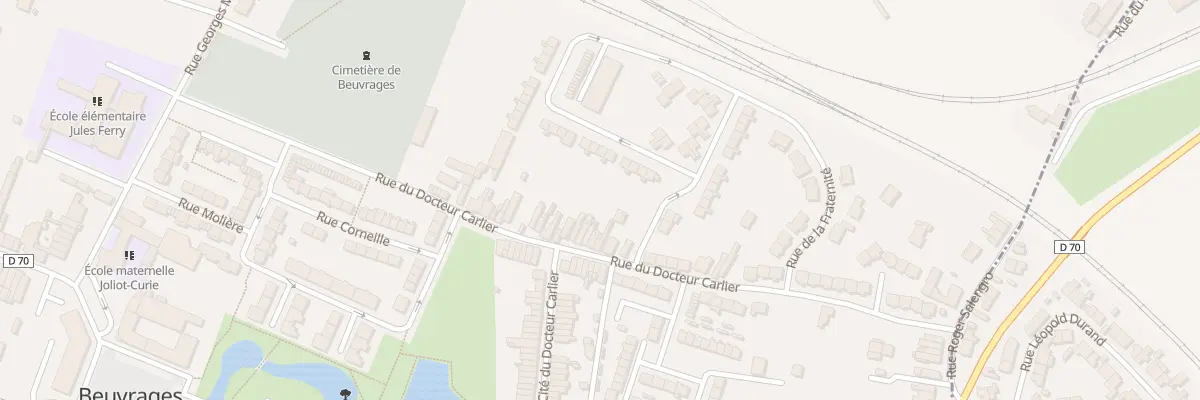 Plan du 27 Rue du Docteur Carlier à Beuvrages