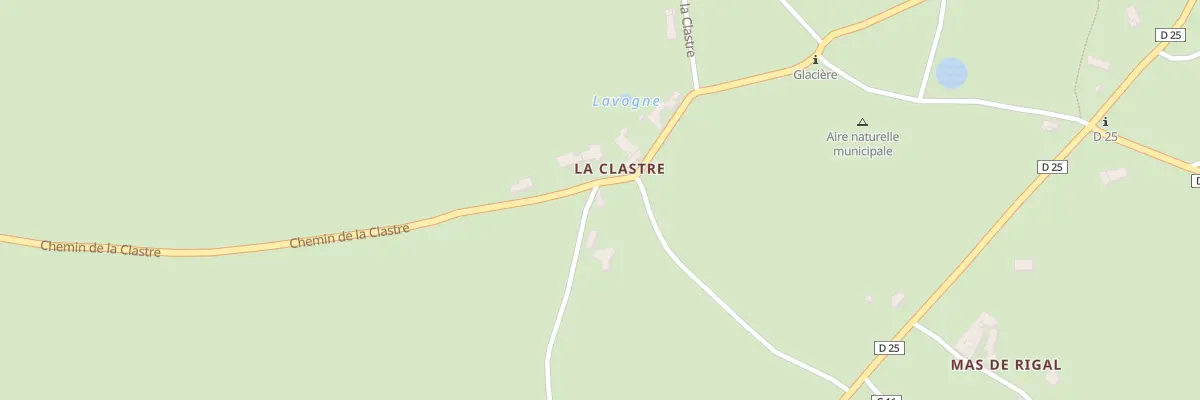 Plan du 327 Che de La Clastre à Saint-Maurice-Navacelles