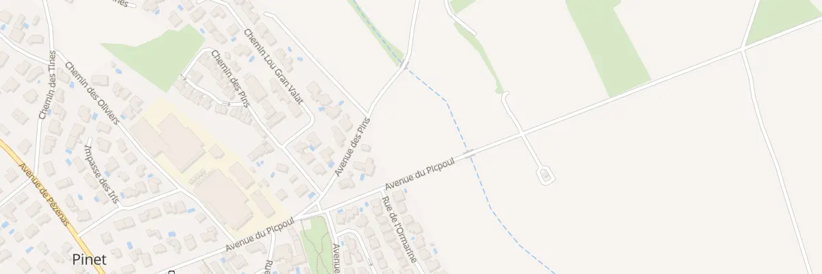 Plan du 3B Av des Pins à Pinet
