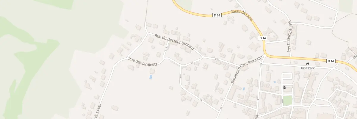 Plan du 14 Rue des Jardinets à Vailly-sur-Aisne