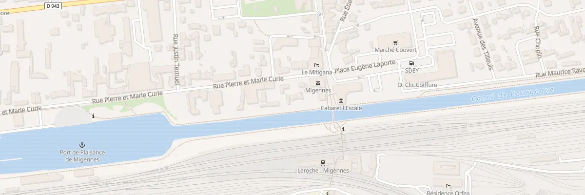 Plan du 3 Rue Pierre et Marie Curie à Migennes