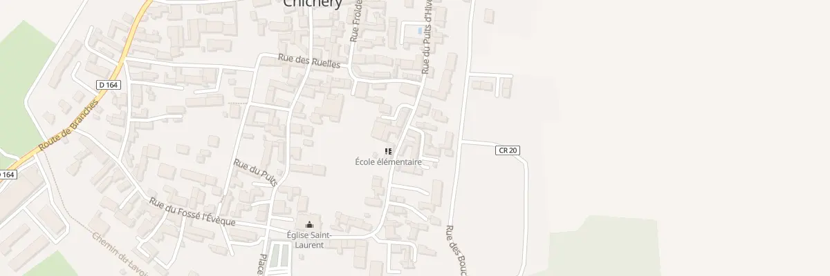 Plan du 26 Rue du Puits d’Hiver à Chichery