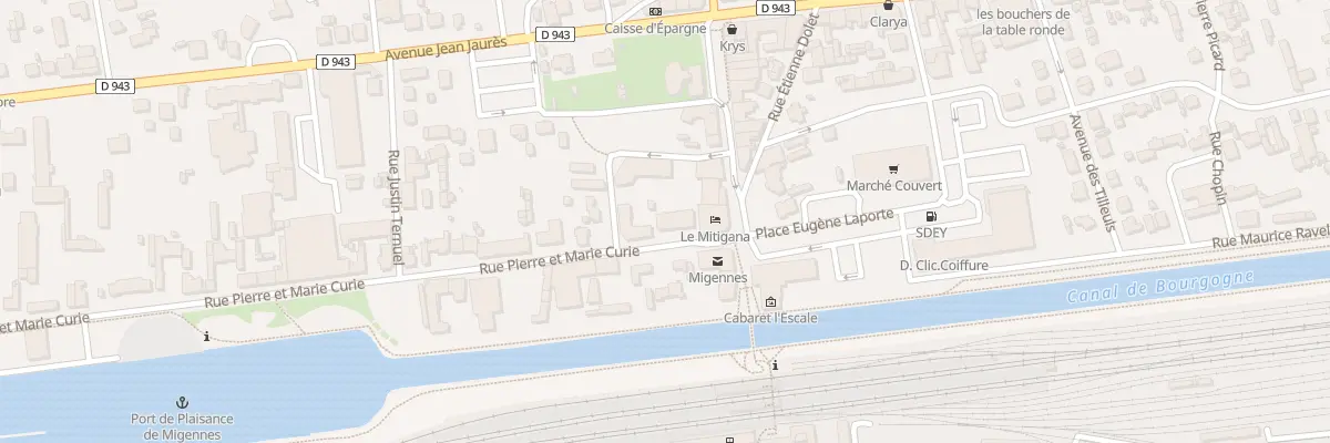Plan du 2B Rue Pierre et Marie Curie à Migennes