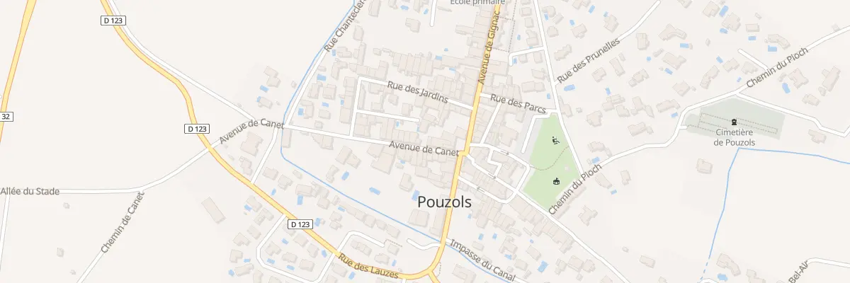 Plan du 3 Av de Canet à Pouzols