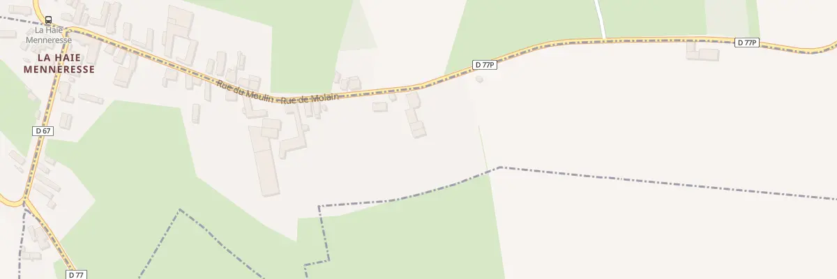 Plan du 16T Rue du Moulin à Molain