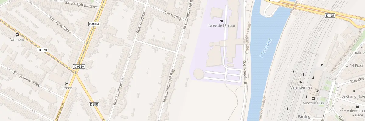 Plan du 45 Rue Emmanuel Rey à Valenciennes