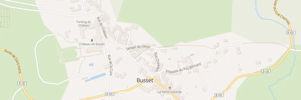 Plan du 4 Rue de Charviere à Busset