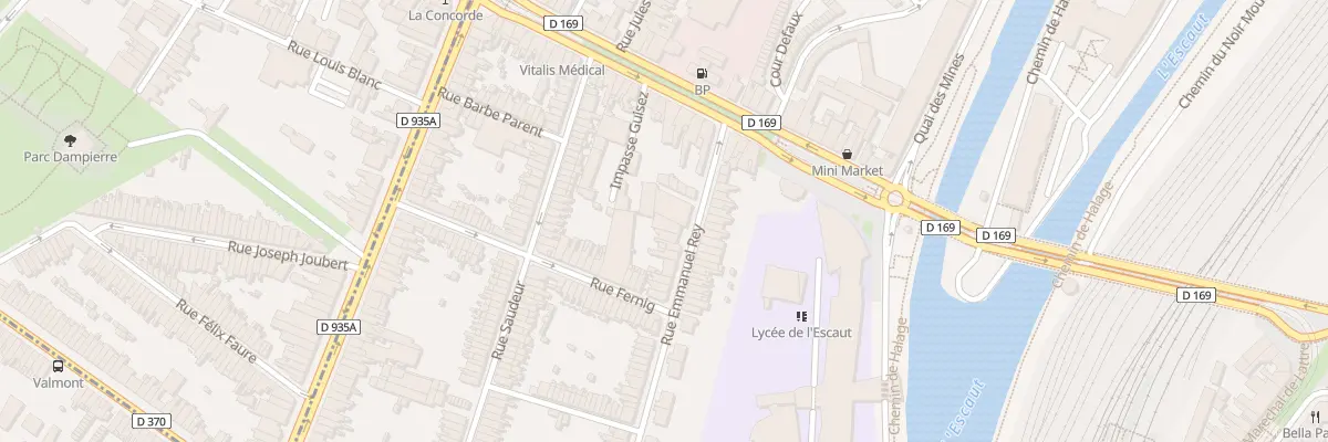 Plan du 4 Rue Emmanuel Rey à Valenciennes