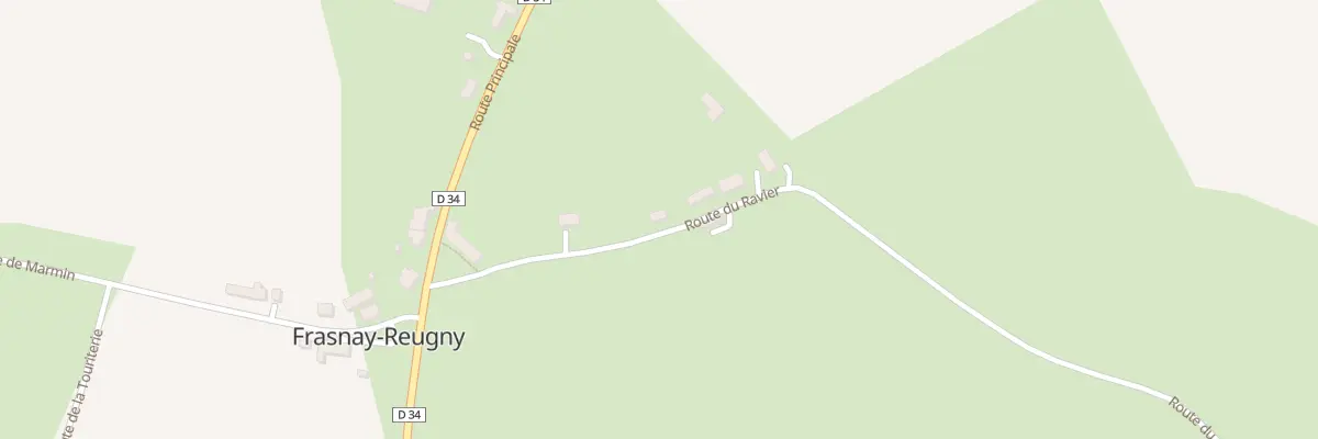 Plan du 7 Rte du Ravier à Frasnay-Reugny