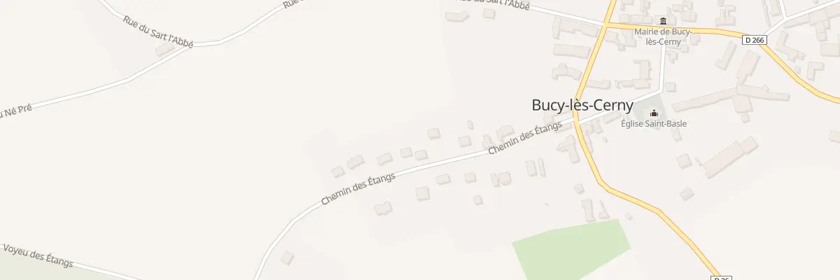 Plan du 12 Che des Etangs à Bucy-lès-Cerny