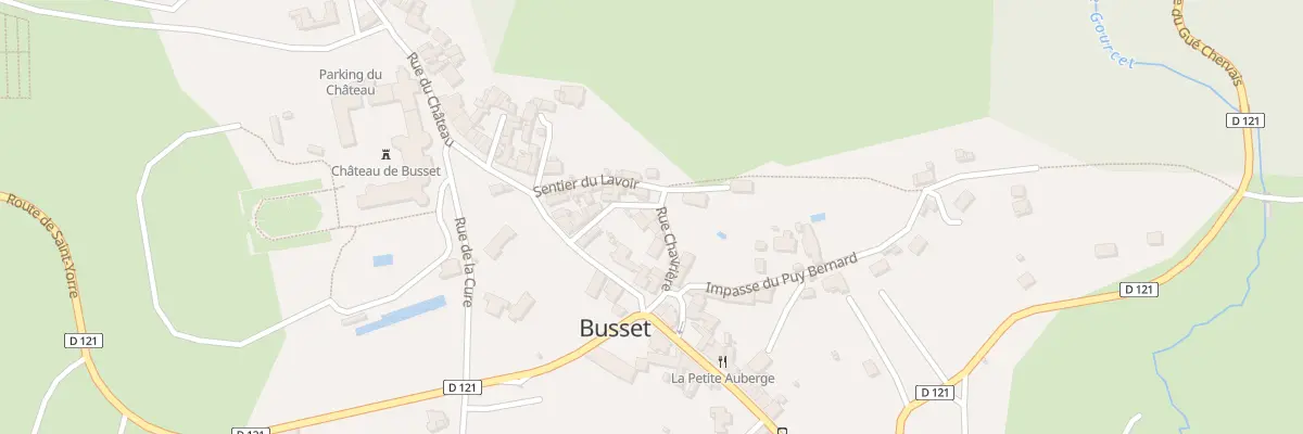 Plan du 5 Rue de Charviere à Busset