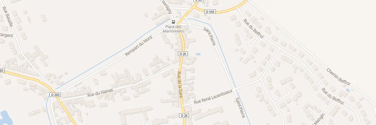 Plan du 30 Rue de la Gare à Crépy