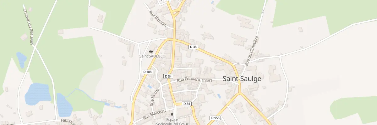 Plan du 8 Rue du Commerce à Saint-Saulge