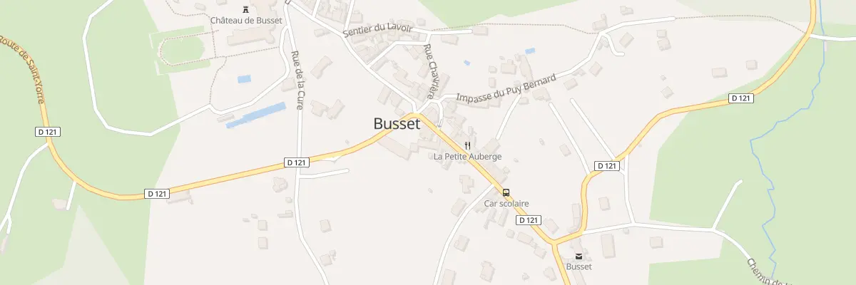 Plan du 17 Rue Grand Rue à Busset
