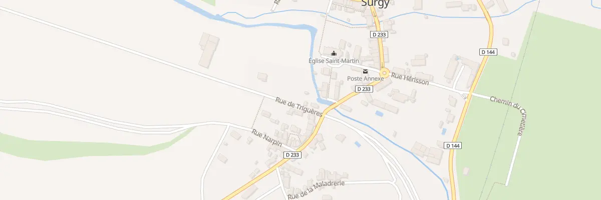 Plan du 2 Rue du Nayau à Surgy