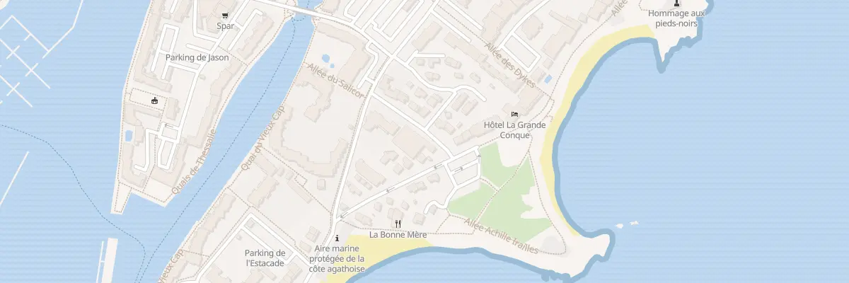 Plan du 13 Rue des Deux Freres à Agde