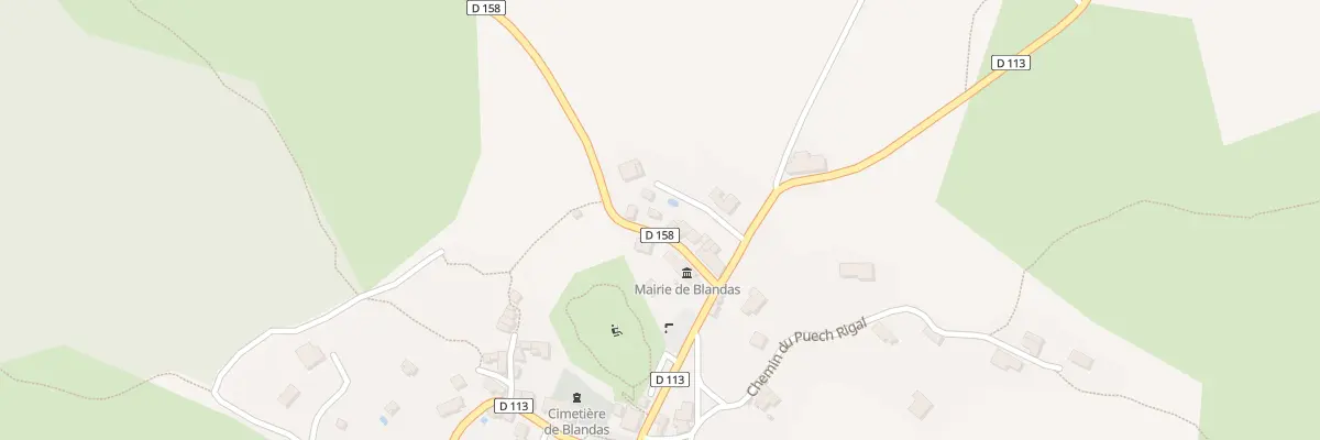 Plan du 5124 Le Village à Blandas
