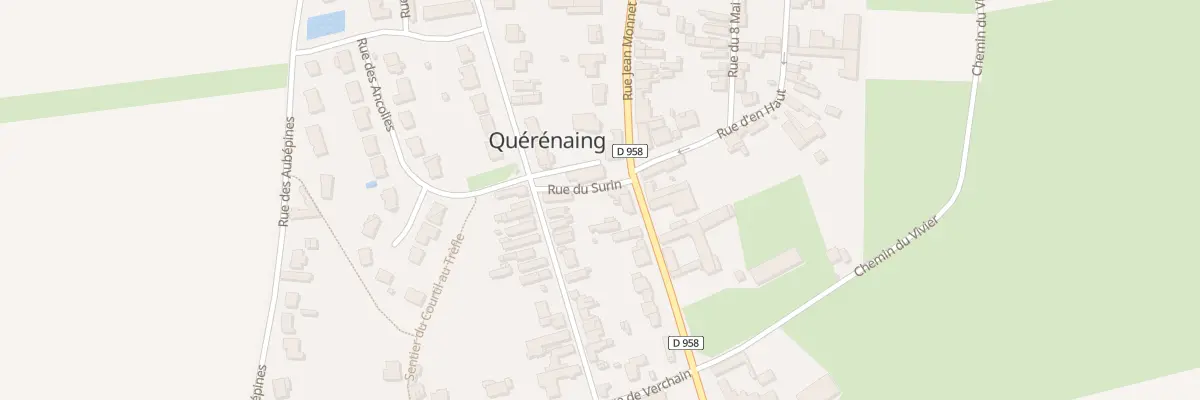 Plan du 92 Rue Jean Monnet à Quérénaing