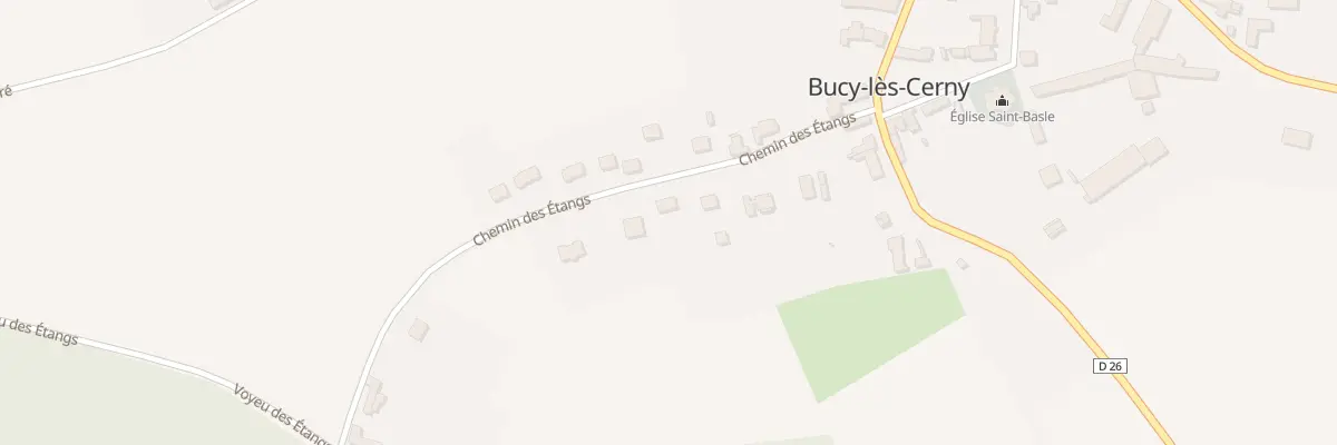 Plan du 11 Che des Etangs à Bucy-lès-Cerny