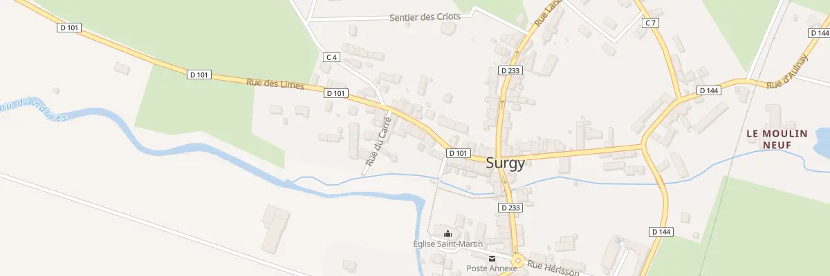 Plan du 30 Le Bourg à Surgy