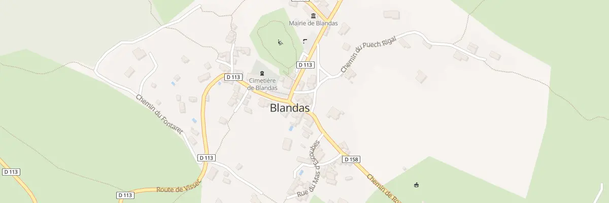 Plan du 5039 Le Village à Blandas