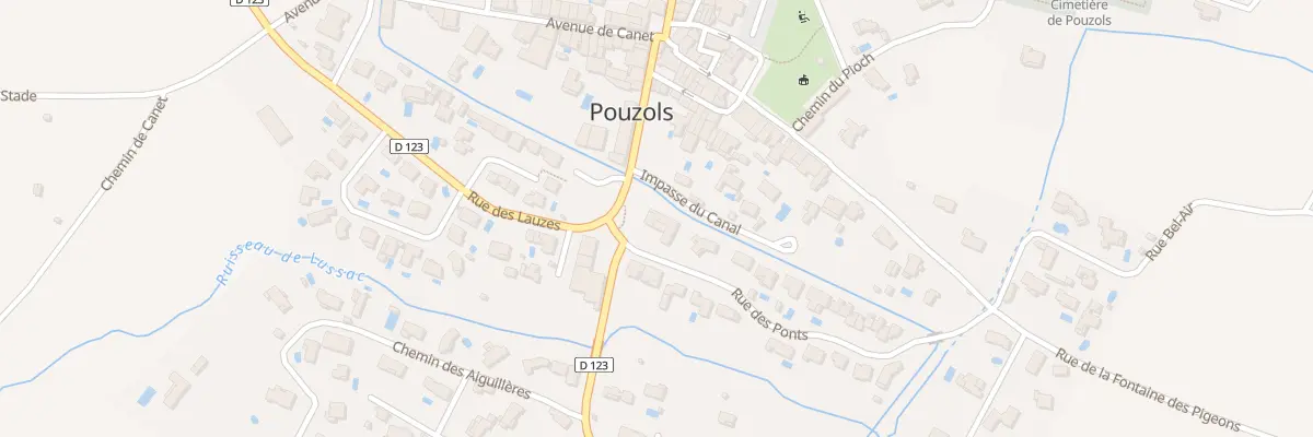 Plan du 42 Rue des Ponts à Pouzols