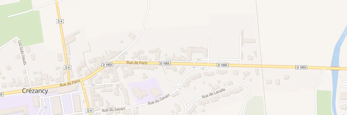 Plan du 8 Rue de Paris à Crézancy