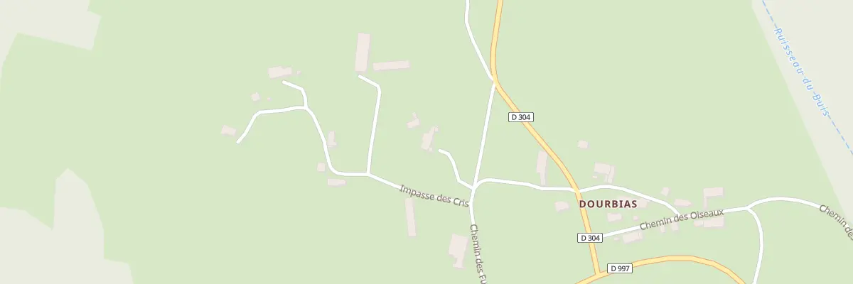 Plan du 5123 Dourbias à Ceilloux