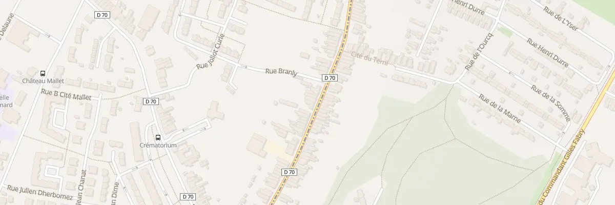 Plan du 70 Rue Roger Salengro à Beuvrages