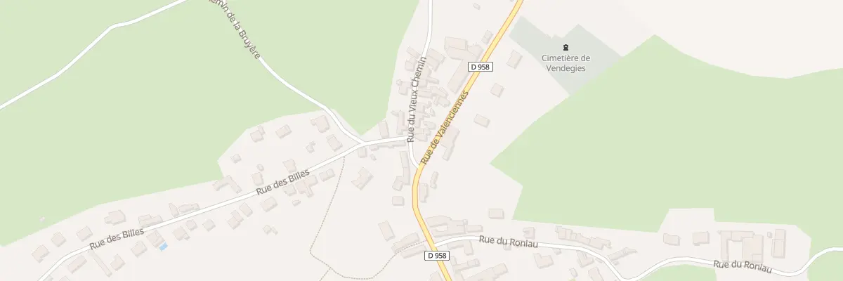 Plan du 38 Rue du Vieux Chemin à Vendegies-sur-Écaillon