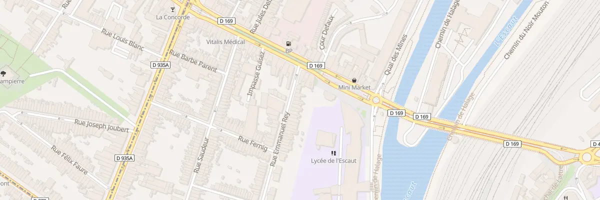 Plan du 1B Rue Emmanuel Rey à Valenciennes
