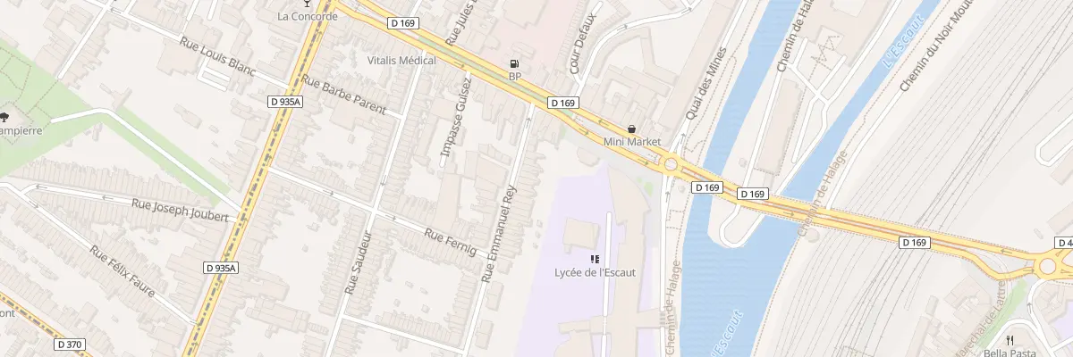 Plan du 5 Rue Emmanuel Rey à Valenciennes