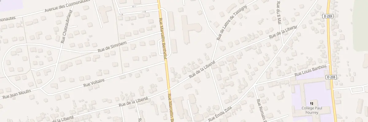 Plan du 42 Rue de la Liberté à Migennes