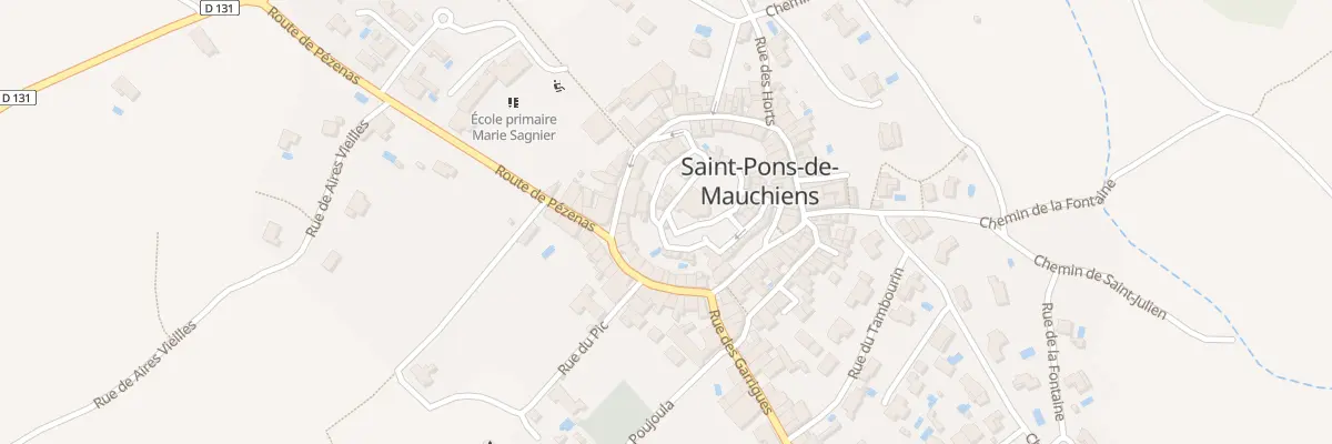 Plan du 9 Rue des Remparts à Saint-Pons-de-Mauchiens