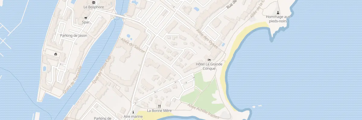 Plan du 2 Rue des Ligures à Agde