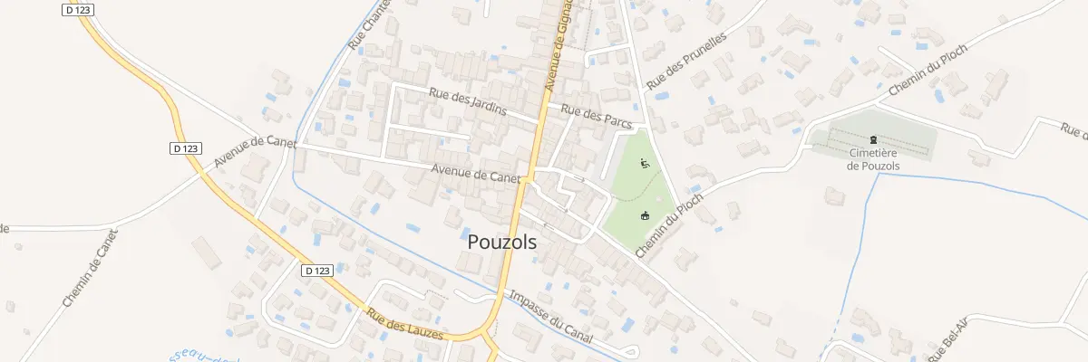 Plan du 2 Rue Guilhaume d’Hugues à Pouzols