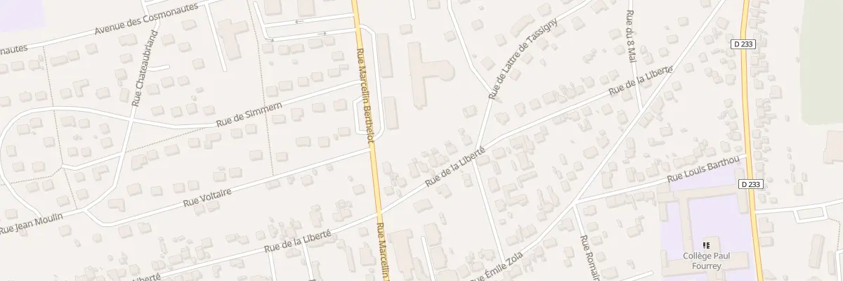 Plan du 40 Rue de la Liberté à Migennes