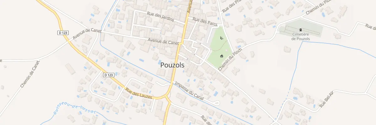 Plan du 9 Rue des Chasselas à Pouzols