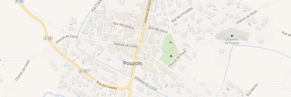Plan du 2B Rue Guilhaume d’Hugues à Pouzols