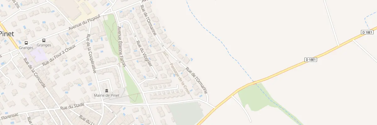 Plan du 1 Rue de l’Ormarine à Pinet