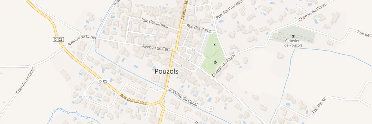 Plan du 9 Rue Guilhaume d’Hugues à Pouzols