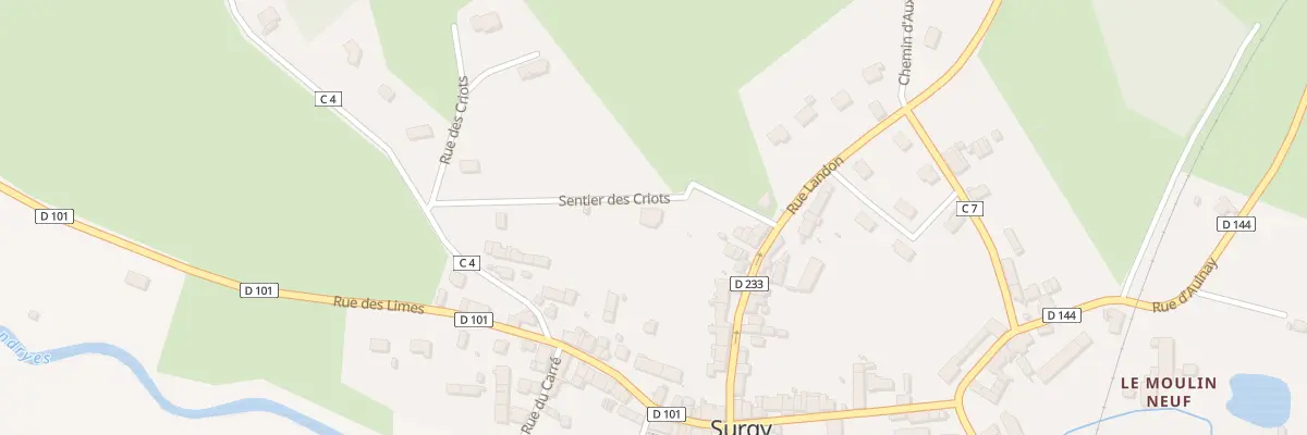 Plan du 72 Le Bourg à Surgy