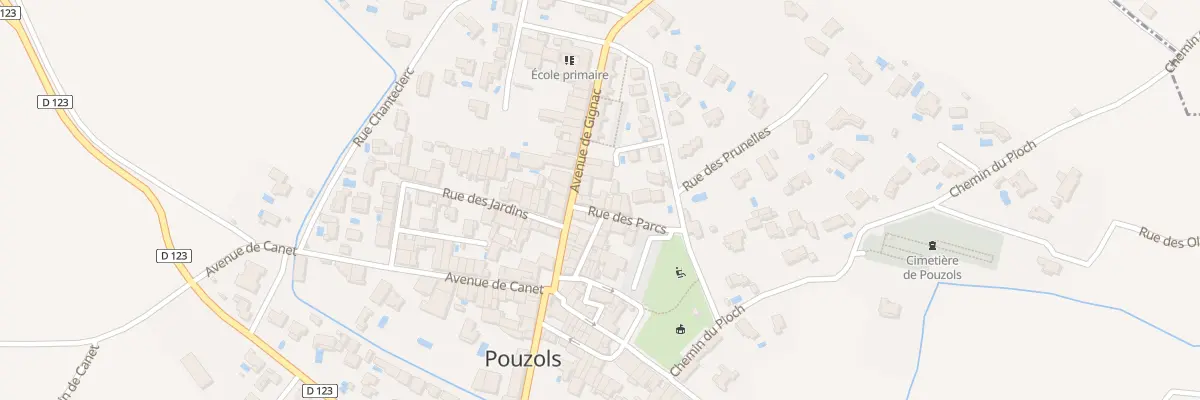 Plan du 3 Rue des Parcs à Pouzols