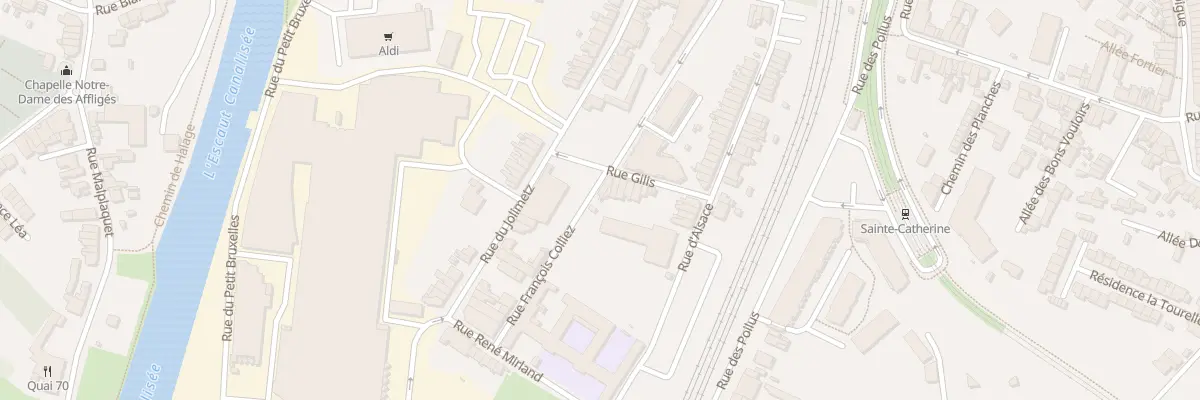 Plan du 8 Rue François Colliez à Valenciennes