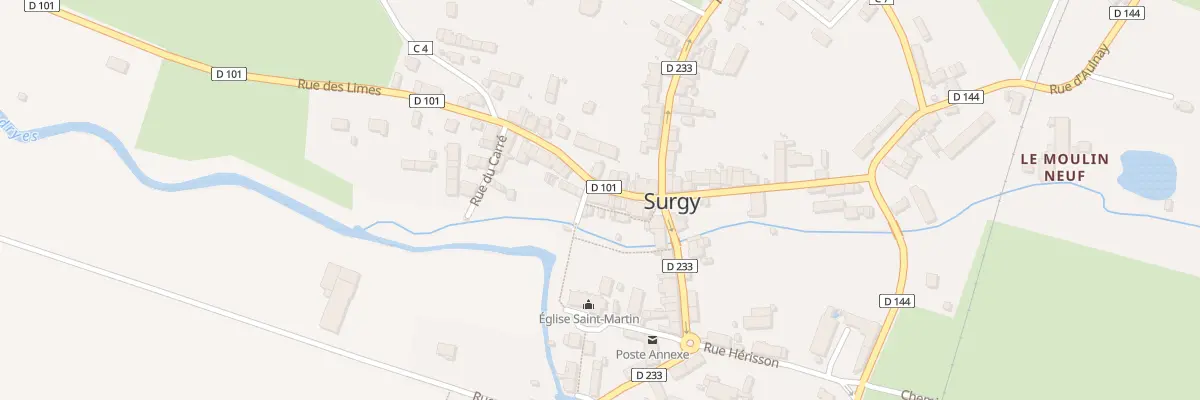 Plan du 5 Rue des Margotins à Surgy