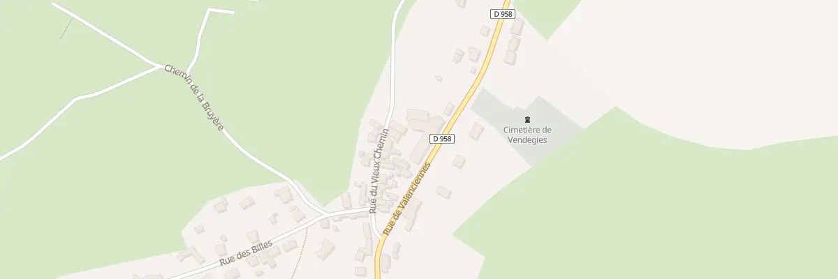 Plan du 533 Rue de Valenciennes à Vendegies-sur-Écaillon