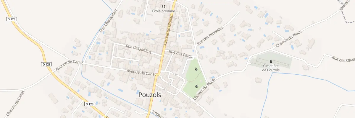 Plan du 6 Rue des Parcs à Pouzols